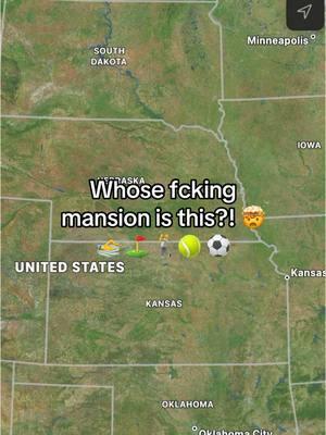 The coolest backyard in Kansas 😎 #googleearth #mansion #luxuryhome #rich 