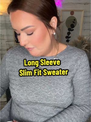 This long sleeve slim fit sweater is BEAUTIFUL!!! It has almost like an embossed texture to it and the fabric content has viscose and nylon so you KNOW its good!! I’m a true to size large wearing the size XL here so consider sizing up one after you watch the video. @Goranbon #sweater #quietluxury #jeansoutfit #sweaterweather #businesscasualoutfits #ttsacl 