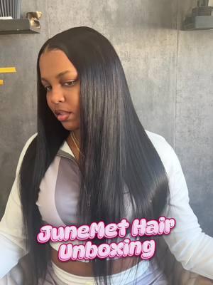 Absolutely LOVE @JuneMet Hair @JuneMet Hair Wig  9x6 Weargo Wig 26inch so easy to install! . #junemethair #hairstyle #wigstyling #wigstylist #wig #wigtutorial #gluelesswig #weargowig #weargogluelesswig #straighthair #straightwig #blackgirls #blackwomen #africangirl #africanwomen #foryou  #junemetwig #straightwig #jetblack #humanhairwig #wiginfluencer #wiginstall #wigtutorial #gluelesswig #invisibleknots #middlepart #byebyeknots #TikTokShop #humanhair 