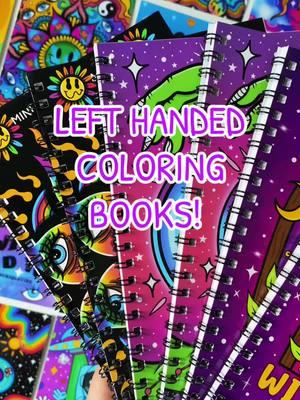 Where are all the lefties? Tag a leftie who would love these 💜 #lefthanded #lefthandedcoloringbooks #coloringbooks #minicoloringbooks #lefthand #lefthandedproblems #coloring #coloringpages #lefthandedcoloring #fyp #foryou #TikTokShop #BookTok #books #coloringpage #coloringtrend 