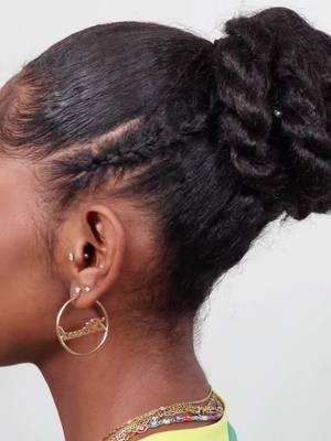 12 DAYS of HAIRSTYLES 🧑🏾‍🎄🎄- DAY 6 ✨ There are so many subtle ways to elevate your average ponytail hairstyle. You can add a cornrow here and there or do something different with the hair in the ponytail. I decided to twist up the hair in the back to add more dimension and make the style a little more protective. I love itttttt 💚 You guys enjoying the holiday styles so far?? . . . #ponytail #cornrowstyles #updohairstyles #cabellorizado #hairup #blackgirlhairstyles #hairvideos #beautyhacks