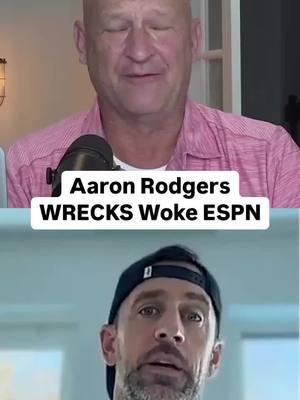 Aaron Rodgers wrecks woke ESPN @dandakich #outkick #dandakich #aaronrodgers #patmcafee #patmcafeeshow #ryanclark #minakimes #espn #news #sports #sportstiktok #sportstalk