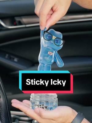 Tackling the messiest situations with ease🩵✨ #stickyicky #slime #carslime #interiorcleaning #interiorcare #interiorhacks #messycleanup #blueslime #cleaninghack#cardetailing #carwashing