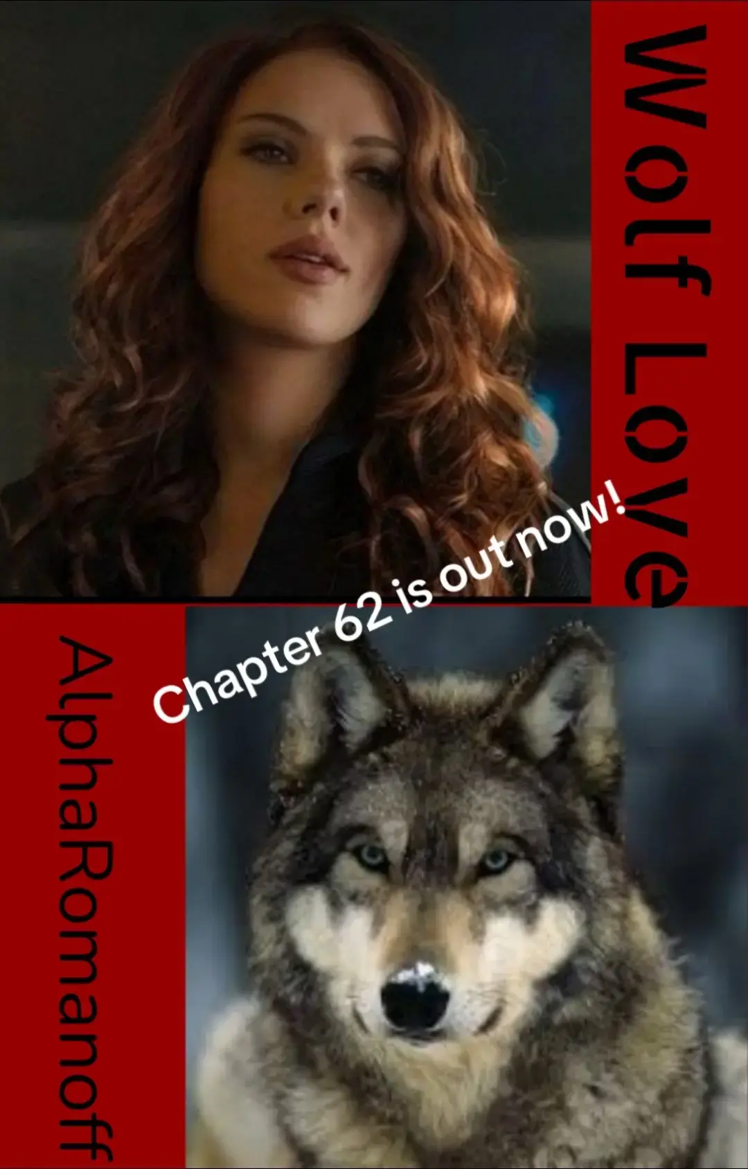 Chapter 62 of “Wolf Love” is out now! PLEASEEE give me any ideas you giys have! You know i always give credit! ☺️#marvel #mcu #wolves #wolflove #wattpad #natasharomanoff #marvelbooks #fanfic #werewolf 