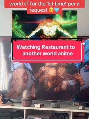 Checking out restaurant or another world season one per a request from the comment section! #restauranttoanotherworld #restauranttoanotherworldseason2 #restauranttoanotherworld2 #isekai #isekaianime #sliceoflifeanime #animetok #animetiktok #fypシ 