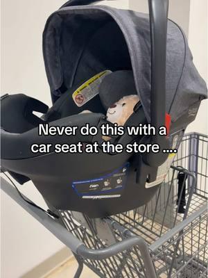 We see this way too often and want you to know there are safer ways to shop with your baby…like using our car seat carrier! As seen on Shark Tank 📺🛒 #totesbabies #shoppingmadesimple #tryitout #TikTokShop #safetyfirst #carseatcarrier #asseenontv #totesbabies 