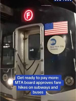 The MTA approved a plan on Wednesday that will raise fares and tolls starting next August. #fox5newyork #nyc #newyorkcity #mta #farehike #fares #nycsubway #buses 