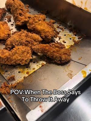 come get ur chicken before that bin eats it all 🫣😂 #explore #babashotchicken #friedchicken #skits #funnytok #viral #humor #california #thursday 