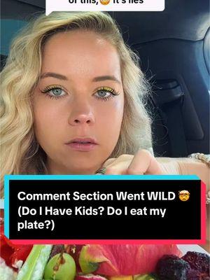 Watch the chaos unfold in the comments! 😂 People are debating whether I have kids and if I actually eat my food! Spoiler: I eat everything on my plate and don’t spit it out, no matter what the haters say. 🤷‍♀️" #thatgirlsaliar #thatboysonfire #healthygirlsummer #lunch #weightloss #eatlunchwithme #mustard #applesausage #veggieswithmustard #asmr #crunchy #crunchylunch #healthyrecipes #healthylifestyle #chickensausage #applechickensausage #mukbang #electrolytes #pov #lunchchat #vertigo #cottagecheese #heartsofpalm #bvd #mustardoneverything #watermeloncandyelectrolytes 