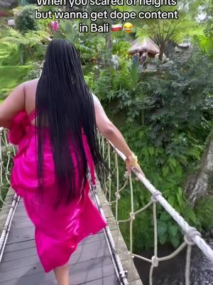 Bali is my home away drom home ! #Bali #funnyvideo #viralvideo #baliindonesia #fyp #trending #vacation #scaredofheights #traveltiktok #travel #flying #bridge 