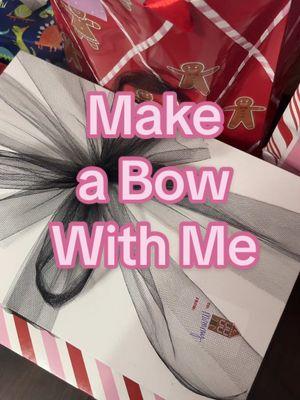 Never wrapping another clothing box in my life tbh. #fyp #giftwrapping #bow #bowmaking #wrapping #giftwrap #christmas #gift #howto #makeabow #DIY #craft #present #santa #box #tulle #tullebow #christmasbow #cute 