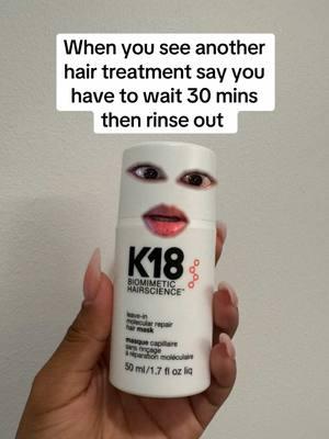 When your have patented technology that can't be mimicked 🤷‍♀️ ✔️ Repairs damage in just 4 mins  ✔️ Easy to use + no additional rinse required #k18hair #k18results 