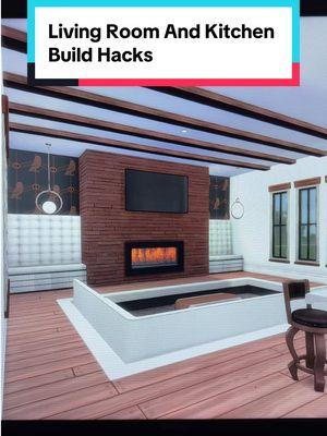 Living Room And Kitchen Build Hacks! The Sims 4 #sims_remodel #thesims4 #thesims #sims4 #sims4buildingtips #sims4tutorial #sims4tipsandtricks #thesims4hack #thesims4tips #foryoupage #fyp #ts4 #ps4 #ps5 #fy #asmr 