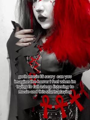 eerie is a better word for it :3 #hispanicgoth #pocgoth #tradgothmakeup #goth #gothicmakeup #redgoth #tradgoth #gothmakeup #gothic #alt #fyp#il0vemcr