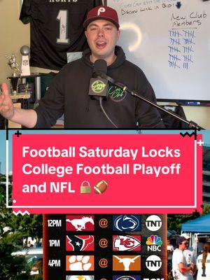 Football saturday locks with NFL and College Football #nfl #CollegeFootball #collegefootballplayoff #cfp #cfb #nflfootball #nflweek16 #saturdayfootball 