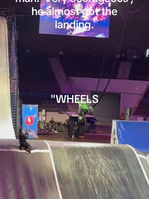 #nitrocircus #courageous #determined so my fiancé took me to watch nitro Circus, then "wheels" came out and went down this ramp not once but twoce in hos wheelchair.  He almost made the landing twice, but he missed, but he usually makes the landings. It was something to watch very courageous very determined it was awesome. This man gives hope to anyone that has given up hope. He is a role model for sure.