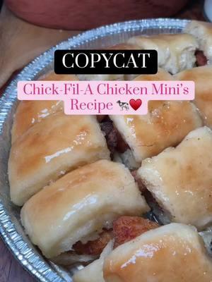 been lagging on getting the recipes out but here is the Chickfila Chicken Mini’s that were requested!! ♥️♥️ #homemade #chickfila #copycat #dinner #Recipe #homecooking #EasyRecipe #foryourpage #south #recipes #trendy 