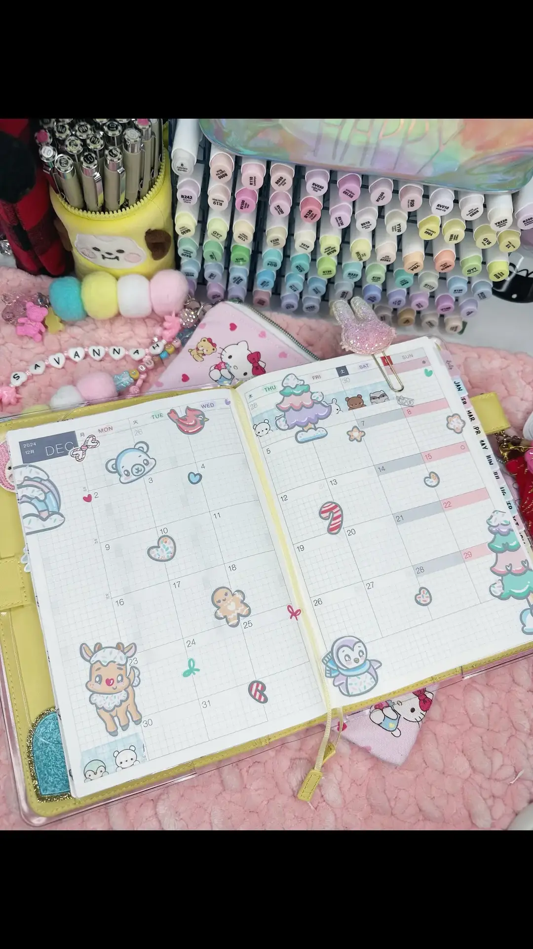 #plannerlineup #planwithme #plannercommunity #planningmama #hobonichi #hobonichiplanner 