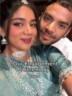 Our first wedding-related event! The actual wedding in early next year in Chennai :) #bridalera #enagement #newlyengaged #indianwedding #engagementceremony #engagementparty #groommakeup #indianclothes #indianjewellery #jewelrytiktok #silksaree #southindian #diamondjewelry #engaged #saree #bridalmakeup @ONE SIZE BEAUTY @Huda Beauty @NARS Cosmetics @MAC Cosmetics USA @makeupbymario @Milani Cosmetics @Armani beauty @Smashbox Cosmetics 