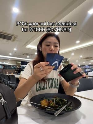 One random day in my exchange semester I decided to check Yonsei’s 🦅 breakfast to see if the 1,000won ($0.70USD) meal was real and waow. had 5 minutes but couldn’t pass on this great offer ¯\_(ツ)_/¯   today 12/20 is the last day they have but I’m hoping they do this project again next sem! 🤗 #justjoanneyonsei #justjoanneinkorea #justjoannefoodallergies #koreanfood #koreanbreakfast #mukbang #yonseiuniversity #yonseiexchange #yonseiabroad  