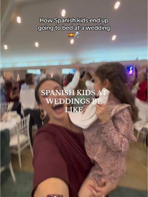 -Them: How can you sleep with so much noise?! *Spanish kids sleeping on top of a couple chairs at weddings, baptisms, and concerts🤣 #weddingtiktok #weddingtok #weddinginspo #spanishwedding #lifeinspain #spain #tiktokespaña #cultureshock #culturaldifference  