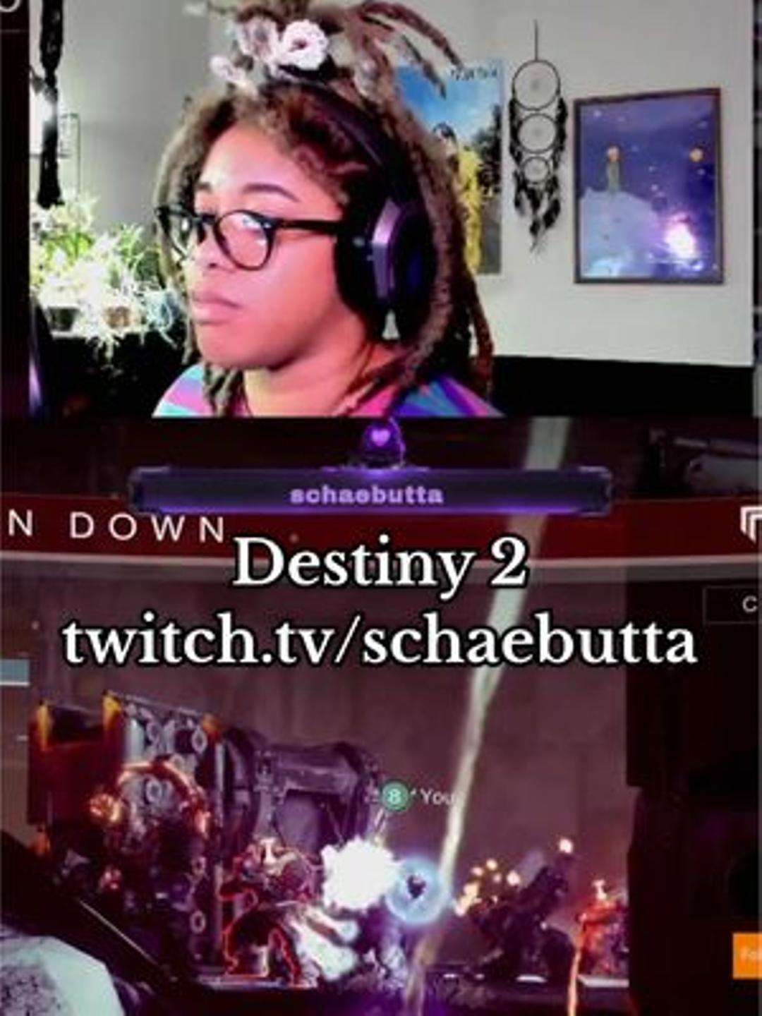 #CapCut #schaebutta #twitchtv #ttv #twitchstreamer #girlgamer #blackgirlgamer #destiny2 #destiny2clips #guardiandown @Destiny 2 