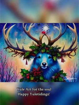 My old Yule art is seeing the light of day again - think it's time I shared it with everyone? #yule #yuletide #yuleseason #yuleart #art #artist #artistsoftiktok #originalart #witchywoman #genxwitch #womenover50 #witchyartist #witchesoftiktok #witchyvibes #paganwitch 