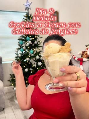 DÍA 8: HELADO COOKIES N’ CREAM CON GALLETAS DE JENGIBRE ¿Helado navideño? Claro que si 🍦🧑🏻‍🎄. En este octavo día, te enseñamos a preparar un helado navideño, para dar un toque distinto a tus días festivos.  Ingredientes: 🎄2 tazas de leche entera 🎄2 tazas de crema para batir (heavy cream) 🎄1  tazas de jarabe de arce puro (ajustar al gusto de dulzura) 🎄Galletas de Jengibre al gusto 🎄Extracto de Vainilla al gusto 🎄Una pizca de sal para acentuar los sabores Instrucciones: Congelar el tazón de helado de KitchenAid por al menos 15 horas. Mezcla leche, crema, jarabe de arce, vainilla y sal en un tazón grande, refrigera por 2-4 horas y prepara el accesorio de helado. Ajusta la batidora a baja velocidad, vierte la mezcla y bate 5-7 minutos antes de añadir las galletas de jengibre. Continúa batiendo 20-30 minutos hasta obtener consistencia de helado suave, transfiere a un recipiente y congela 2-4 horas para una textura más firme. SUSTITUCIONES: ⭐ ️ Puedes sustituir el jarabe de arce por miel, o una opción baja en azúcar sería stevia o monk fruit ✨. ⭐ Si no consumes lácteos o eres vegano, puedes utilizar leche de almendras o coco y crema de coco (2 tazas de leche, 2 tazas de crema) 🥥. ¡SORPRESA! ¿Quieres recibir un recetario con todas las recetas de nuestro especial de 12 días? Comenta la palabra "REGALO" si deseas obtenerlo y lo recibirás en tus mensajes privados este 24 de diciembre🌟🎁. No dejes que las fiestas te impidan comer tus postres favoritos😋. Con amor, Gabby de Natórganica 💚 #recetanatorganica #cookiesncream #heladocasero #recetasnavidenas #galletasdejengibre #postressaludables #navidadsaludable #cocinasaludable #dulcesnavidenos #ideasnavidenas #hechoencasa #heladosaludable #navidadenfamilia #amorporlacocina #hornearsaludable #recetascreativas #postresnavidenos #cocinasencilla #alimentacionsaludable 