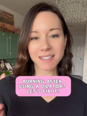 Burning after dilators? 👀 Try this quick fix. #pelvichealth #pelvicfloorpt #pelvichealth #pelvicfloorphysicaltherapy #pelvicpain #pelvicpt #intimaterose #womenshealth 