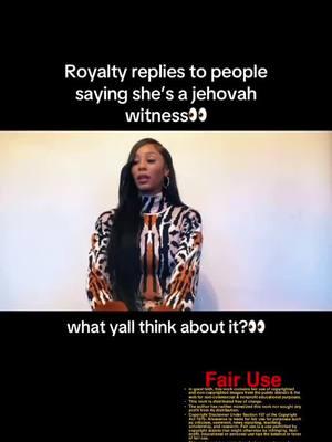 #royaltysocool response to people saying she #jehovahswitness  | #cjsocool__yt #royalty24kt #explorepage #foryou #royaltysocool #socoolfamily #socoolkids 