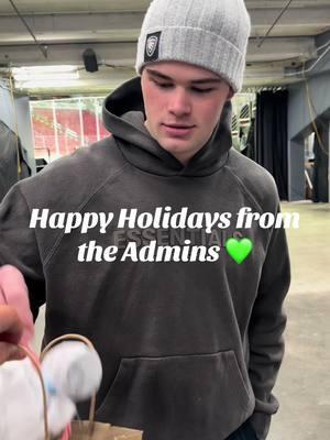 "What's this? A present!"  #iowawild #hockey #ahl #hockeytok #gifts #happyholidays #wildhockey 