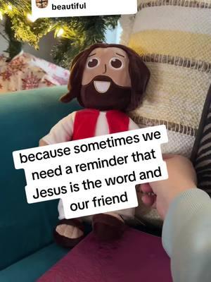 Replying to @.godswillbdone  it's beautiful and my kids love it #jesusdoll #talkingjesusdoll 