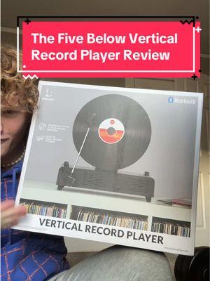 I picked up this vertical record player for only $25. Is it a scam?… Basically #leesland #vinyl #vinylcheck #vinyltok #fivebelow #RecordPlayer #fyp