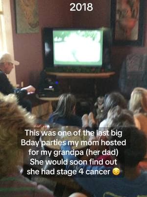 My mom’s last bday party she hosted for my grandpa was his big 90th party! She’d find out the next month that she had stage 4 cancer 😞 But on this day we were still innocent and clueless! ❤️ #grandpa #grandpasoftiktok #greatgrandpa #greatgreatgrandpa #bornin1928 #bigfamily #family #kentucky #fy #fyp #foreveryoung #legendary #Love #famousfr #almost96 #sweet #viraltiktok #wholesome #birthday #mom #missyou #momloss #childloss 