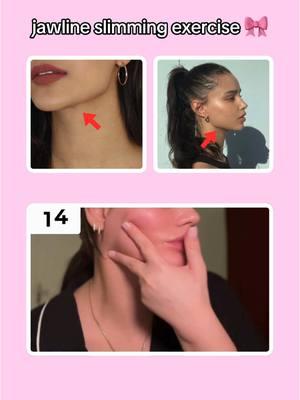 jawline slimming exercise 🎀 #exercise #GlowUp #viral #foryoupagе #workout #tutorial #girltips #fürdich #fy #fyp #foryou #furdich #jawline #jawlinecheck #jawlinechallenge #jawlinetransformation #jawlinetips #jawlineexercise 