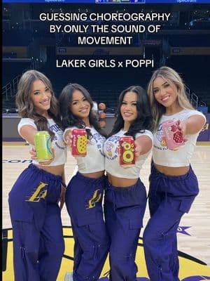 When the @Drink Poppi hits 🫧 #poppipartner #poppi #lakergirls #dance #challenge 