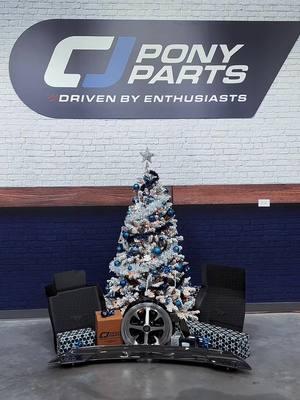 IT’S TIIIIIIME🎄🔥 Can you guess all the presents under our tree?! 👀 #CJPonyParts #DrivenByEnthusiasts #mustangaddicts #mustanglife #mustangmechanic #mustangparts 