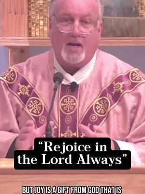 The third Sunday of Advent reminds us that the Lord is near. Let His joy fill your heart as we prepare for His coming! #gaudetesunday #rejoice #exorcist #catholic 