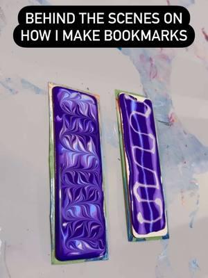 I’m a paper book girlie myself - which do you prefer?!! 📚💜💗 #chelsccreations #tiktokart #fluidartwork #handmade #bookmarks #books #readers  -Fluid art | dutch pour | acrylic pouring | fluid acrylic painting 