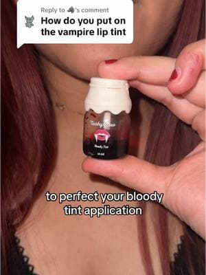 How do I apply Bloody Tints??!! Here is the official step by step tutorial to get the most our of your bloody tint🩸✨ #liptint #lipstain #liptintbusiness #liptintviral #lipstainviral #bloodytint #bloodyliptint #bloodylipstain #vampiretint #vampirestain #vampirelipstain #vampireliptint #vampireaesthetic #bloodaesthetic #sushyglow #SmallBusiness #tiktokshopping #holidaydeal #bloodlip #bloodlipgloss #smallbusinesstiktok 