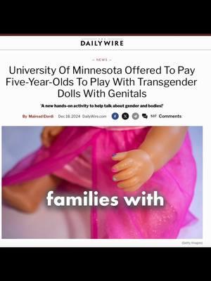 The University of Minnesota's Wild New Study... . . #wokeideology #dailywire #Christianparents