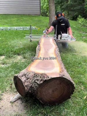 Fox Ridge Slabs had a phenominal 2024! So many slabs produce for my woodworking customers and so many woodworking projects created! Woodworking is one of my passions and it all hegins with a log being milled into usable lumber. I cant thank my woodworking customers enough! Also, huge shout out to. @Granberg International, @RZ Mask, and @superclearepoxy for all of your support!  #woodwork #woodworking #wodworkingprojects #thankyou2024 #workhard #followyourdreams 