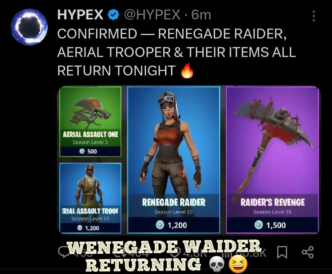 #renegaderaider #fortnite #news #iusedtoprayfortimeslikethis #meme #itemshop #anime #gaming #skibiditoilet 