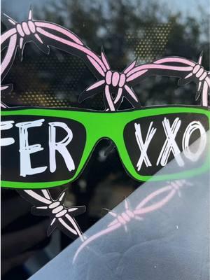 Karol G x Ferxxo 🩷💚 the perfect car decal 🫶🏻 #karolg #karolgmusic #ferxxo  #cardecals #bichota #decals #bumperstickers #tusgafitas #caraccessories #vinyldecal #ferxxo444 #decalsticker 