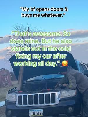 Thank you so much babe for doing every thing you dont have to do 🥹😘 @Tshirk #jeep #jeepgirl #jeepsoftiktok #mechanic #mechanicsoftiktok #mechanicboyfriend #appreciationpost #appreciatehim #goodonesdoexist #🥵🥵🥵 #goodones #trusthim #lovehim #somuch #myworld #bf #fyp #boyfriendcheck #😍😍 