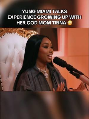 Yung Miami Talks Experience Growing Up With Her God Mom Trina 😳 #yungmiami #caresha #summerwalker 