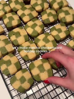 This process was SO tedious and a little tricky but I’m really proud of the result considering it was my first time attempting checkerboard cookies 🥹🍵 (I used Takes Two Eggs recipe!) #matchacookies #matchacheckerboardcookies #checkerboardcookies #marthastewartenergy #holidaybaking #takestwoeggs #matchacookie 