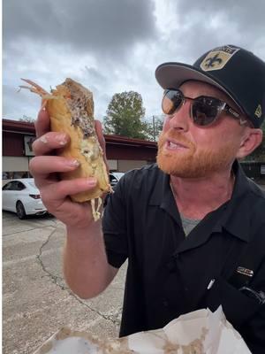 Roast Beef Poboy up first and I told’em I want extra napkins #bearsrestaurant #covington #louisiana #sttammanyparish #geraldgruenig #mrweatherall #tiktokfoodie #fyp 