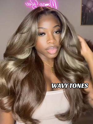 When the light catches all the tones in your DRFF4/Cocoa Vanilla Swirl waves 🌊 Get into this flawless install by @Monae Bee using Melted Hairline - Lace Front Wig - Elara! #outrewigs #outrehair #outre #syntheticwig #syntheticwigs #wiginstall #lacefront #frontalwigs #protectivehairstyle #lacefrontwigs #lacewigs 