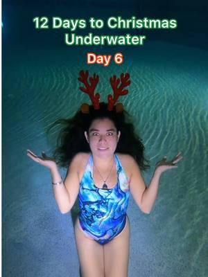 Day 6 of my Underwater Christmas Countdown! ✨ Throwing it back to one of my very first Christmas underwater lip-sync videos—this one went viral!  People thought I looked creepy or scary because of how the pool lights lit up my eyes. 👀😂  Rudolph, the rednosed reindeer by  @Dean Martin  Looking back, it’s wild to see how far I’ve come since this video. It’s moments like these that remind me how much I love creating underwater magic—even when it takes an unexpected turn! Spooky or festive? Let me know what you think below! 🎅🏻✨ #throwbackthursday  #UnderwaterChristmas #12DaysToChristmas #HolidayCountdown  #ChristmasCountdown  #christmascountdownunderwater #ChristmasUnderwater 